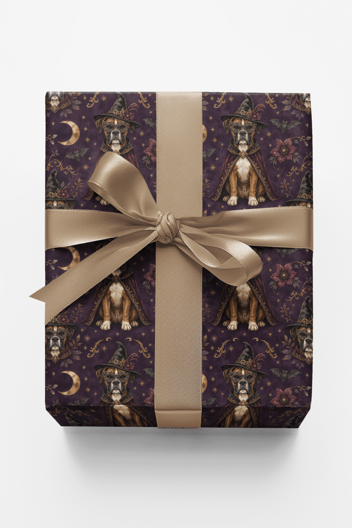 Halloween Boxer Masquerade Wrapping Paper