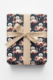 Maltese Anniversary Celebration Wrapping Paper