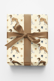 Borzoi & Imperial Ribbon Wrapping Paper