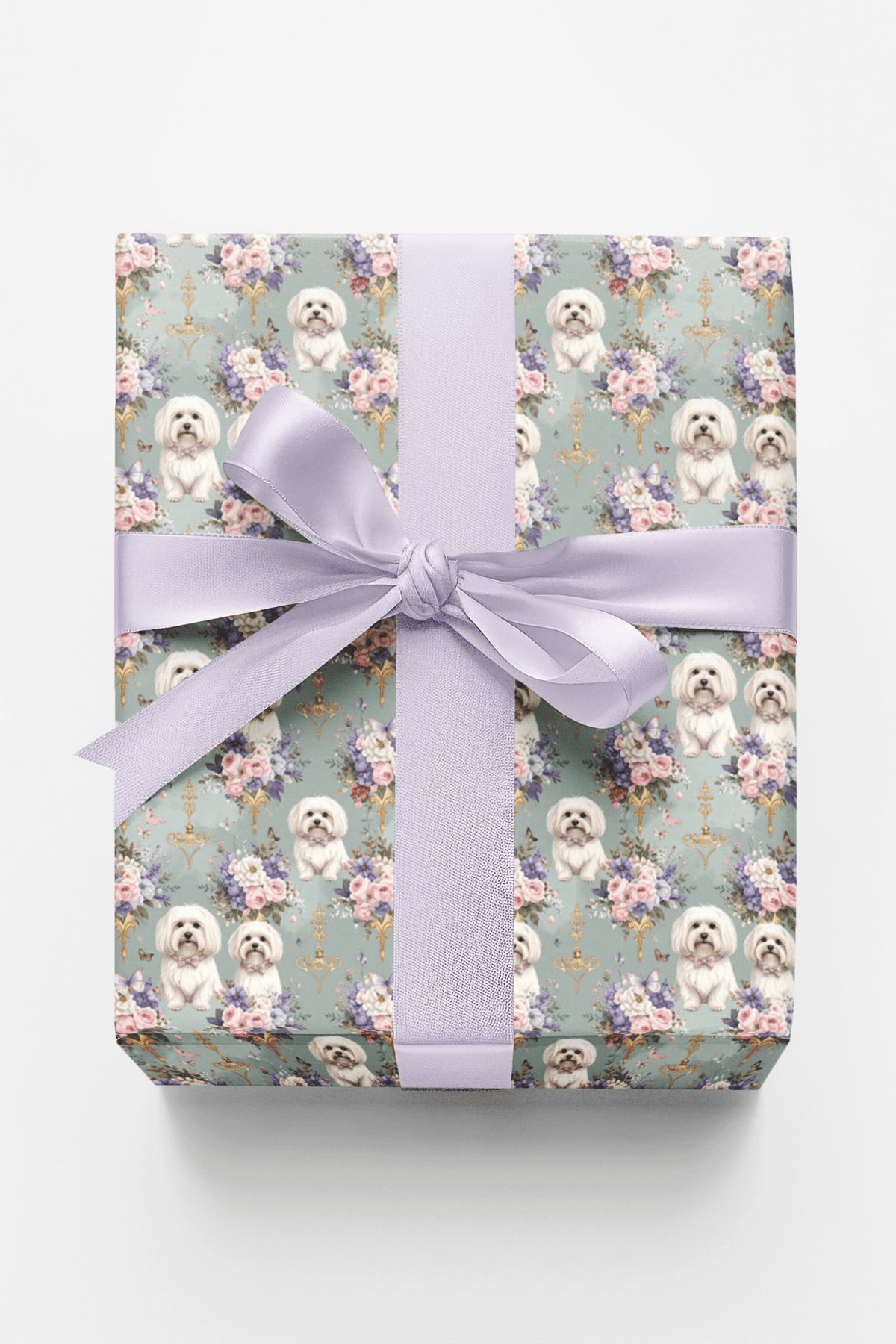 Maltese Garden Party Wrapping Paper