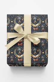 Graduation Doberman Wrapping Paper