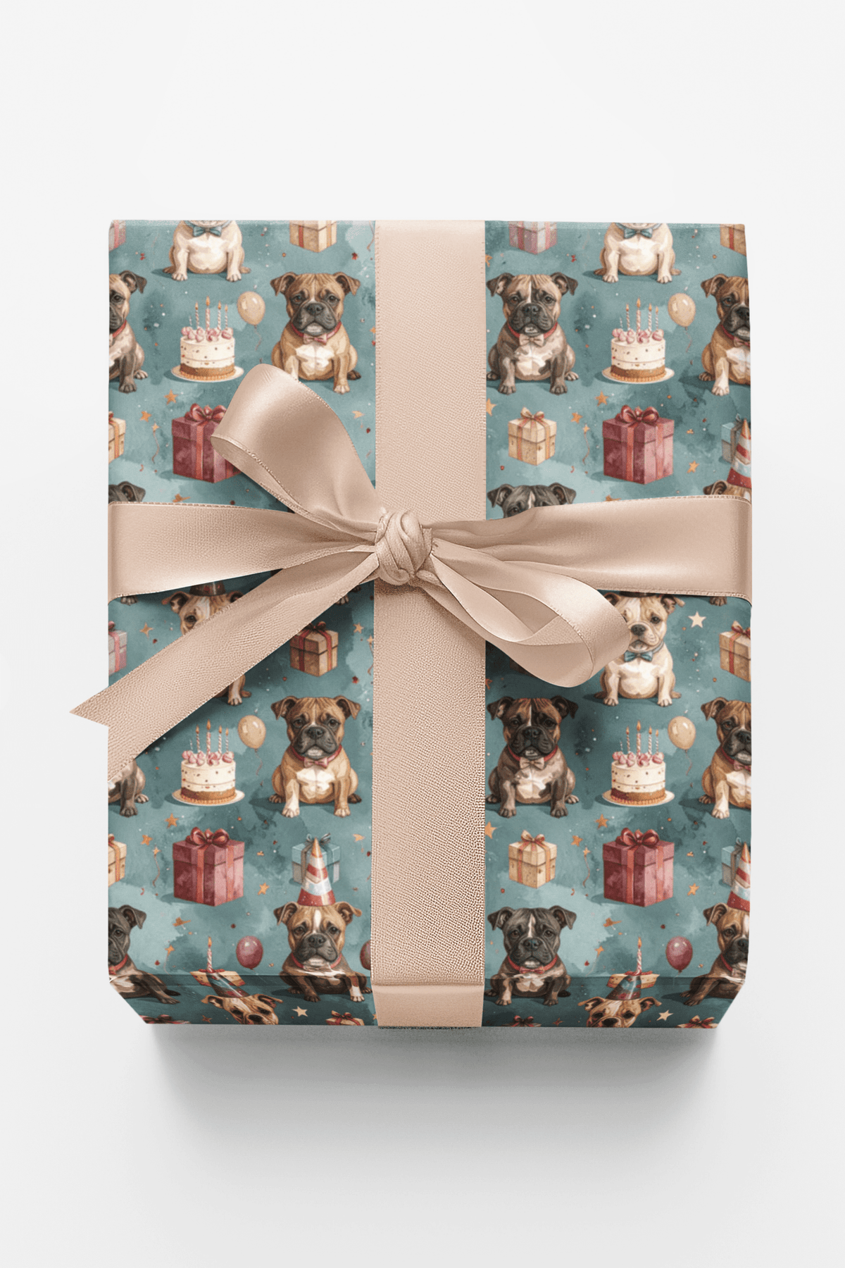 Happy Birthday Staffy Wrapping Paper