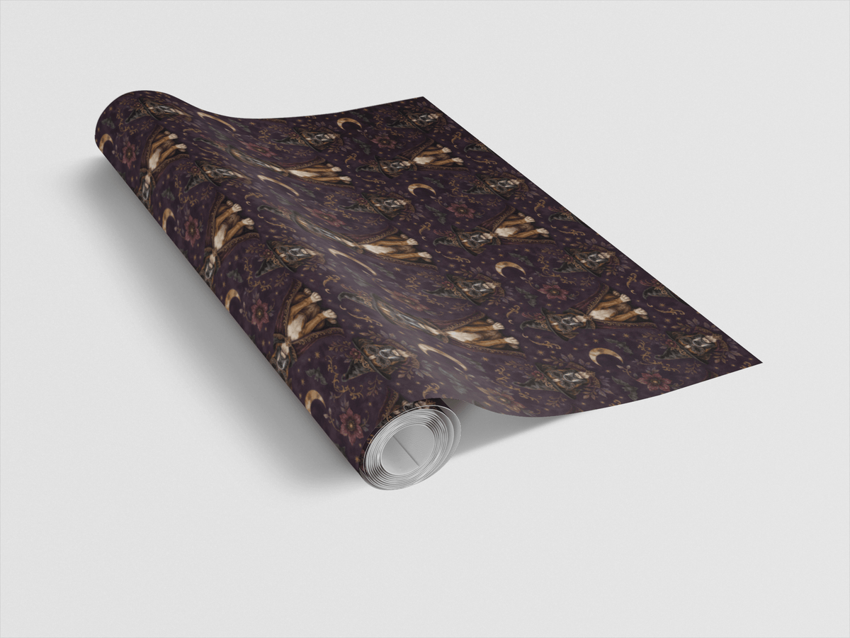 Halloween Boxer Masquerade Wrapping Paper