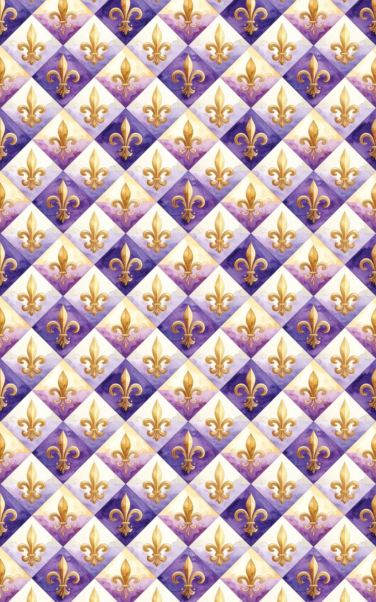 Fleur-de-lis & Royal Medallion Wrapping Paper