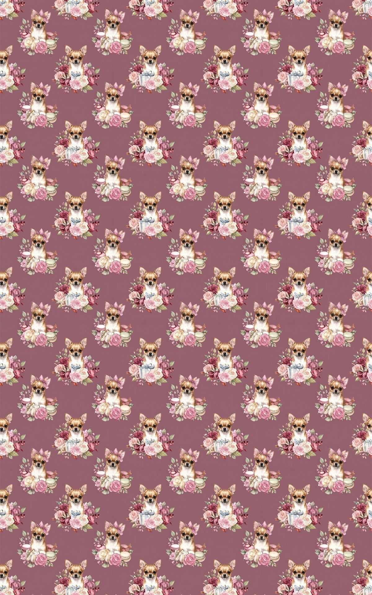 Parisian Chihuahua Birthday Wrapping Paper