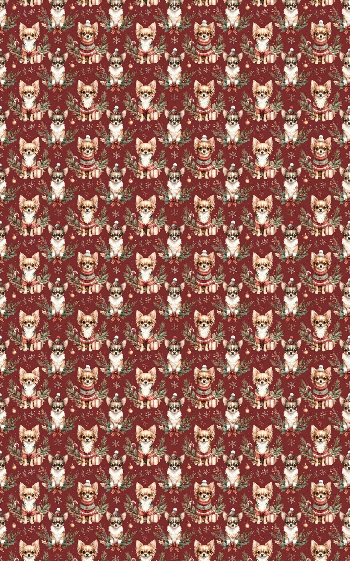 Merry Little Chihuahua Wrapping Paper