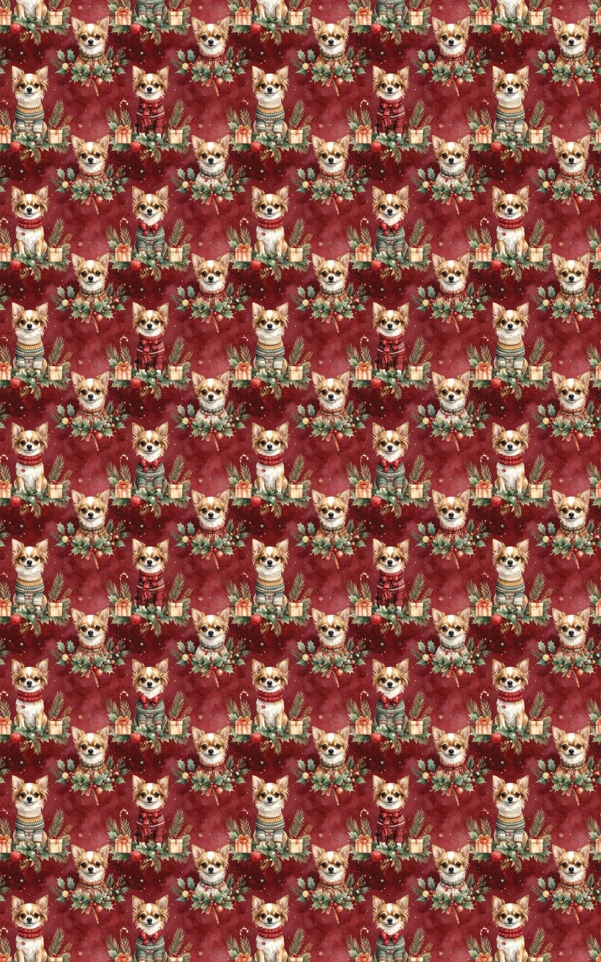 Chihuahua Holiday Chic Wrapping Paper