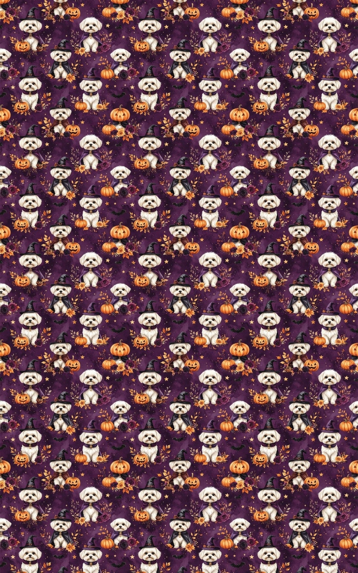 Enchanted Halloween Maltese Wrapping Paper
