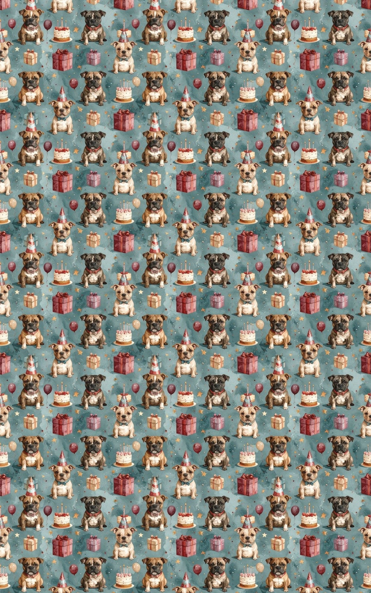 Happy Birthday Staffy Wrapping Paper