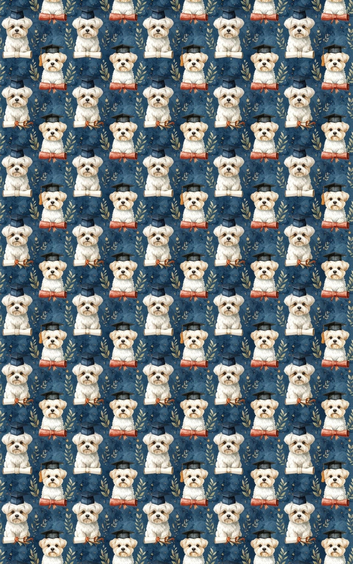 Graduation Maltese Wrapping Paper