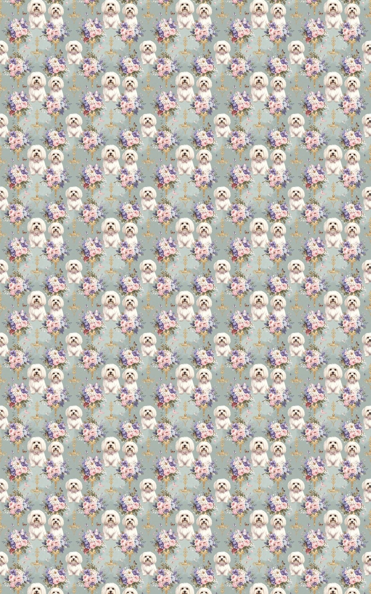 Maltese Garden Party Wrapping Paper