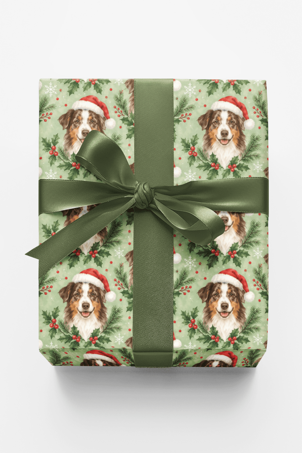 Australian-shepherd Santa Paws Wrapping Paper