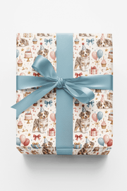 Birthday Party Red Merle Aussie Aussie Wrapping Paper