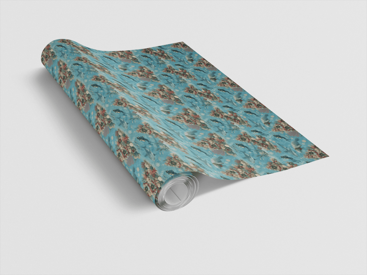 Christmas Reef Divers Wrapping Paper