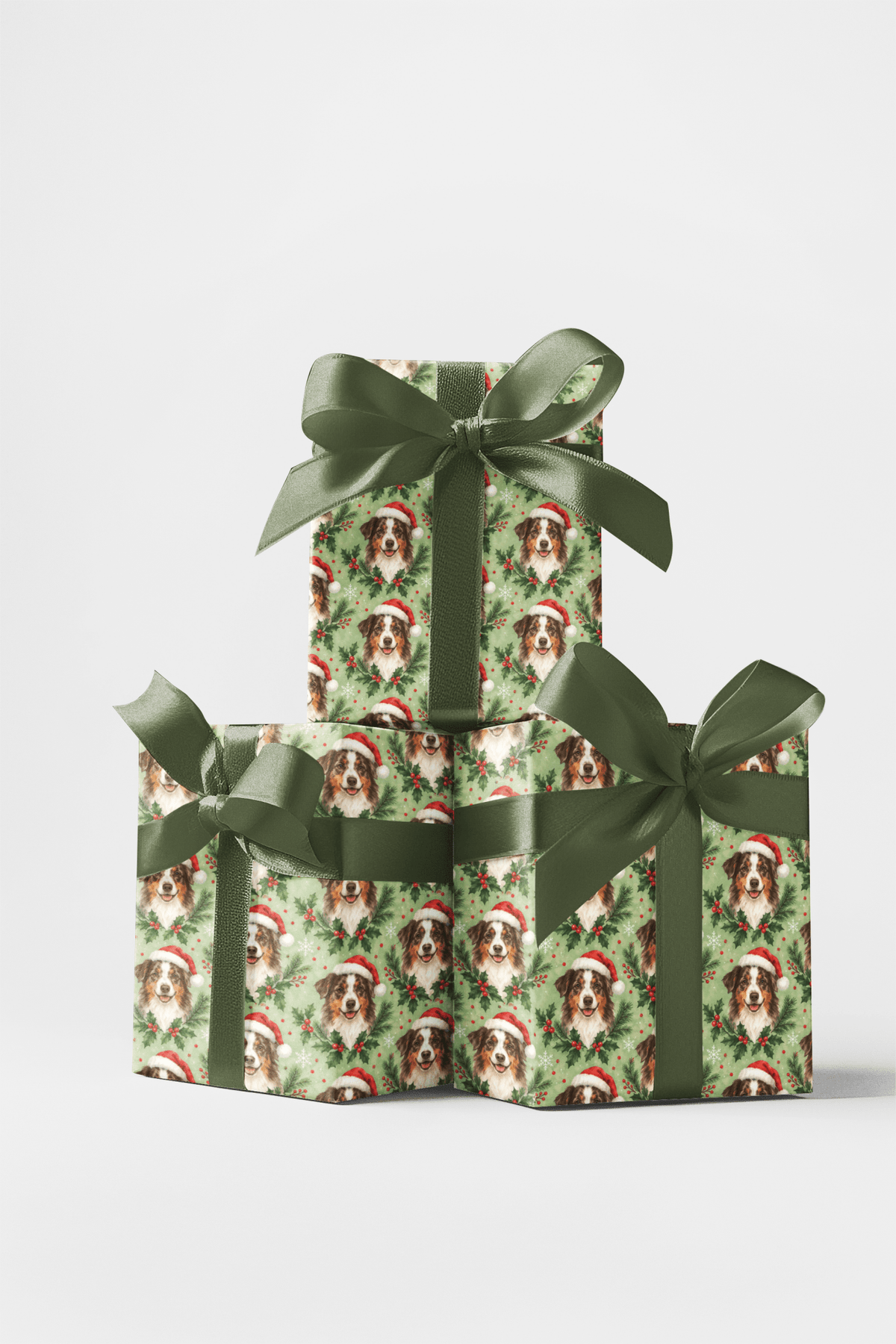 Australian-shepherd Santa Paws Wrapping Paper