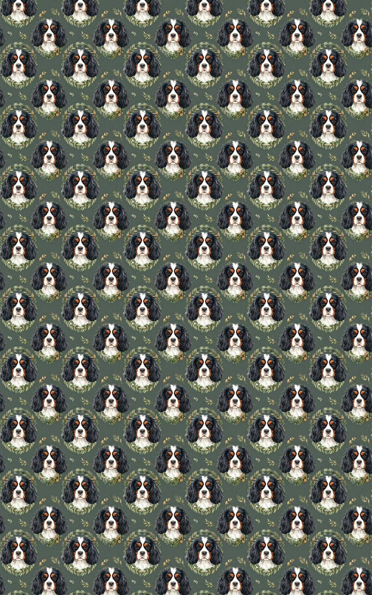 Evergreen Portrait Medallions Wrapping Paper