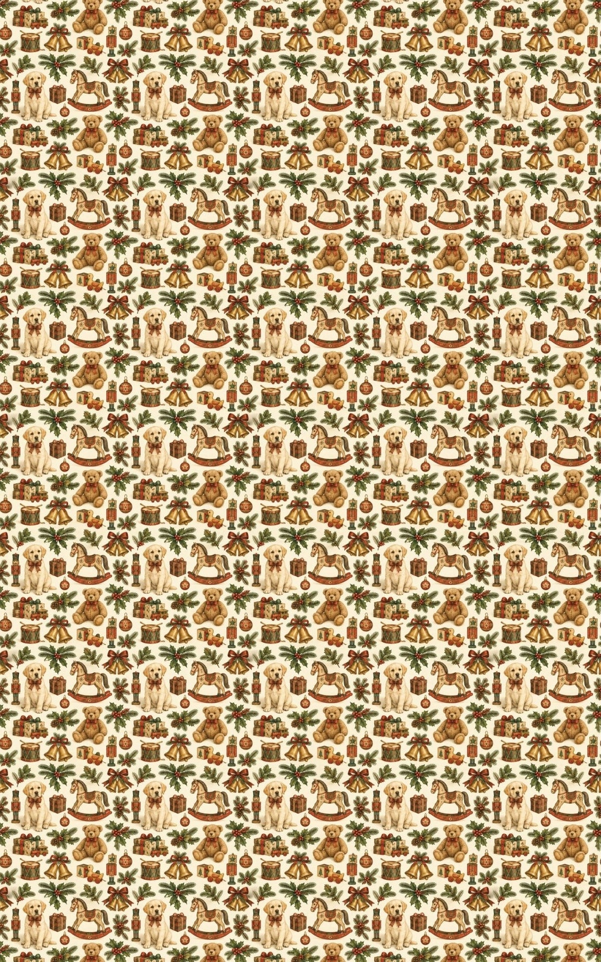 Christmas Labrador Toy Shop Wrapping Paper