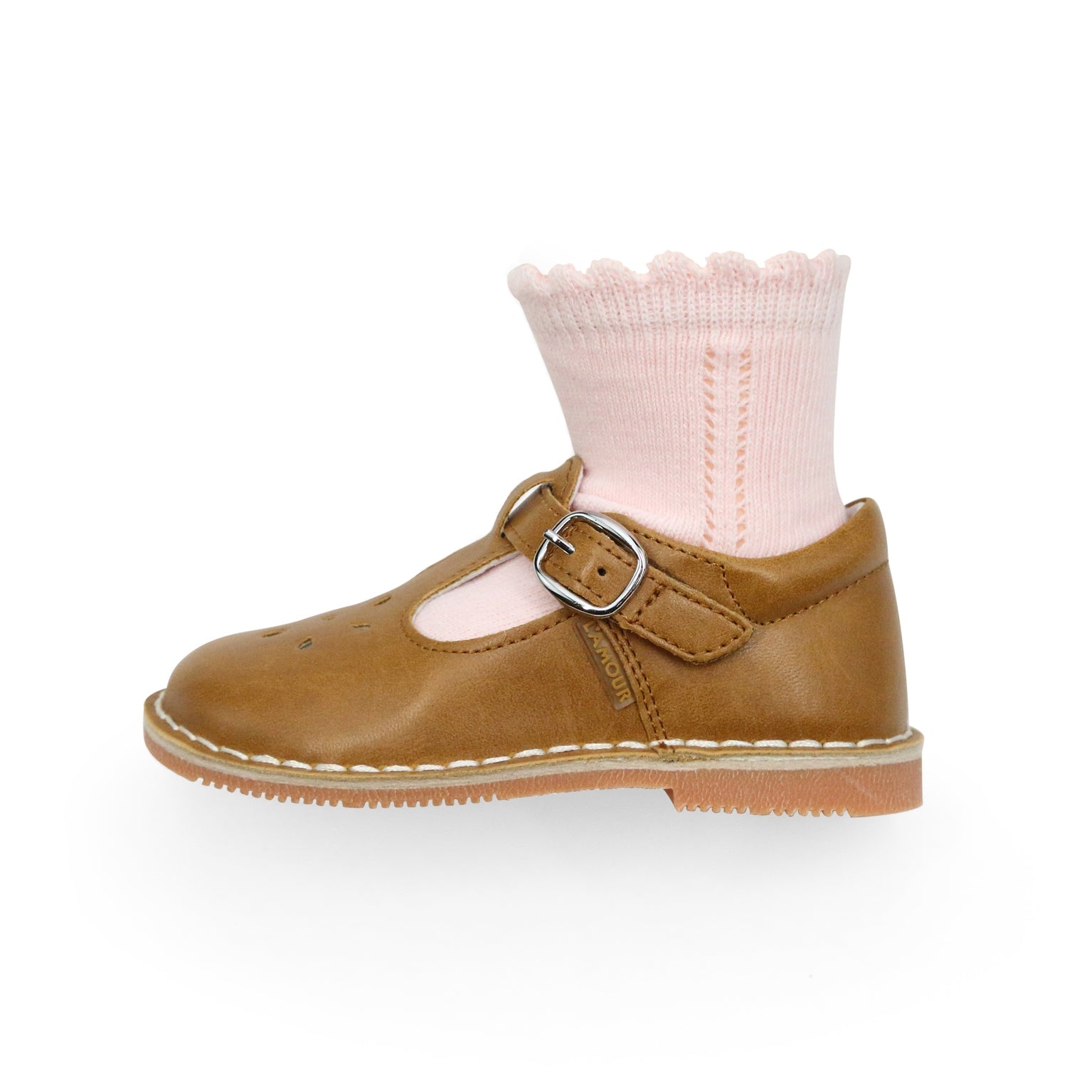Openwork Ankle Sock (pink)