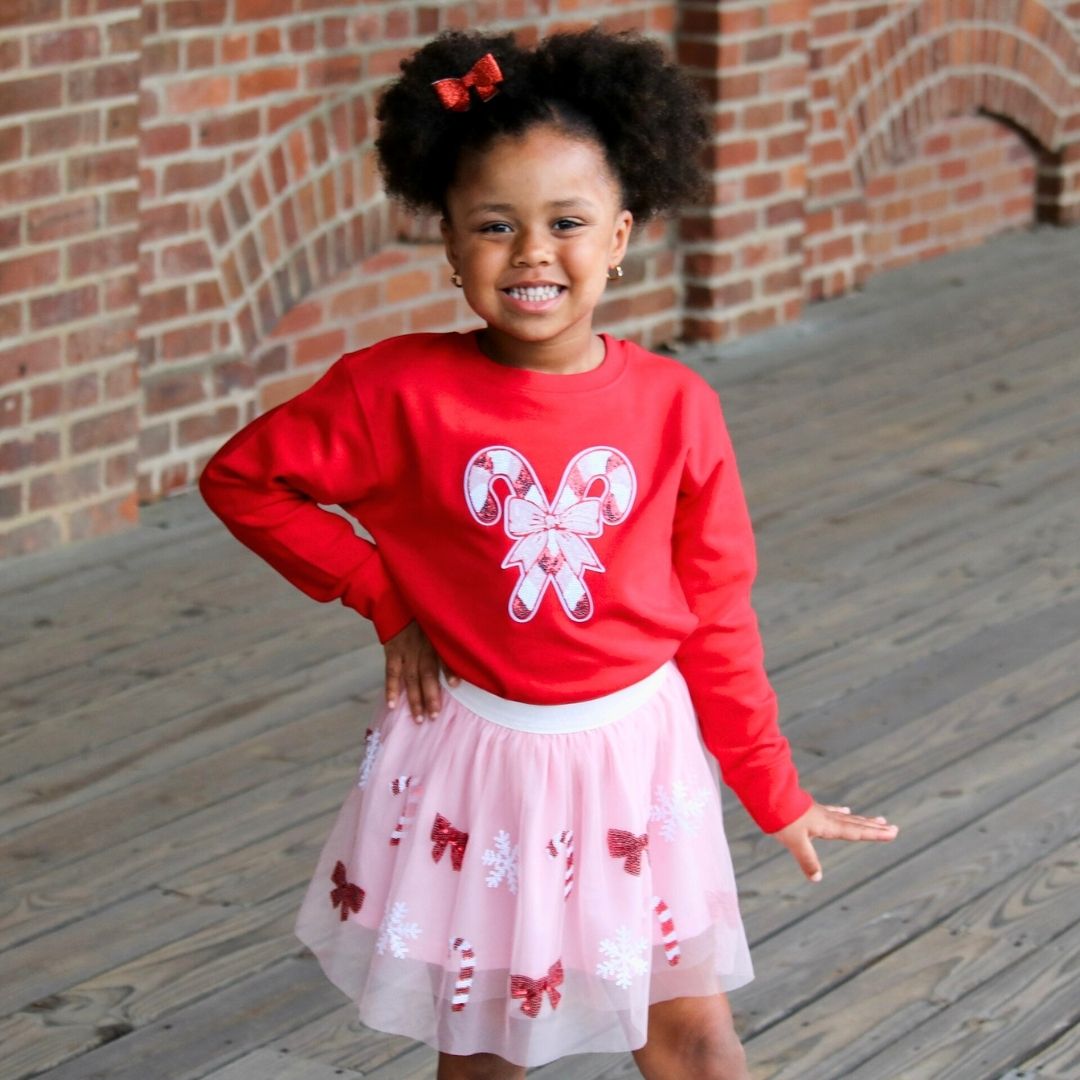 Candy Cane Cutie Sequin Christmas Tutu