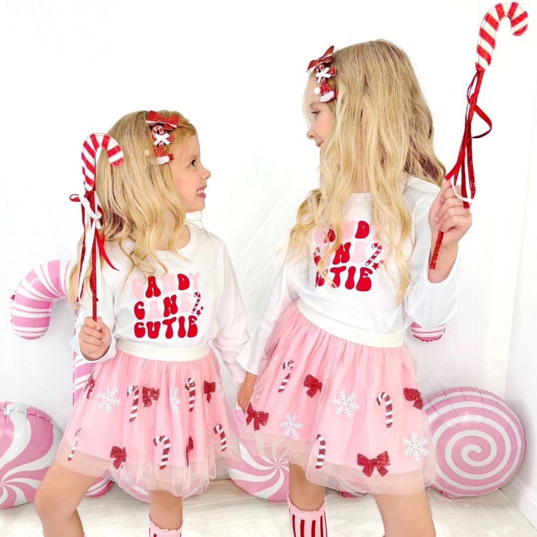 Candy Cane Cutie Sequin Christmas Tutu