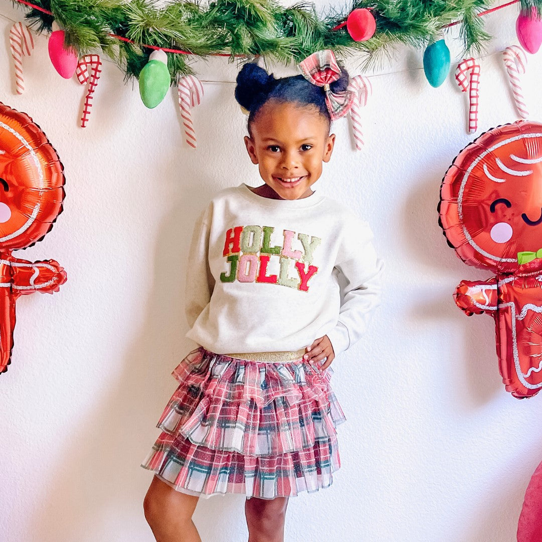 Sweet Wink Tiered Tutu - Christmas Plaid