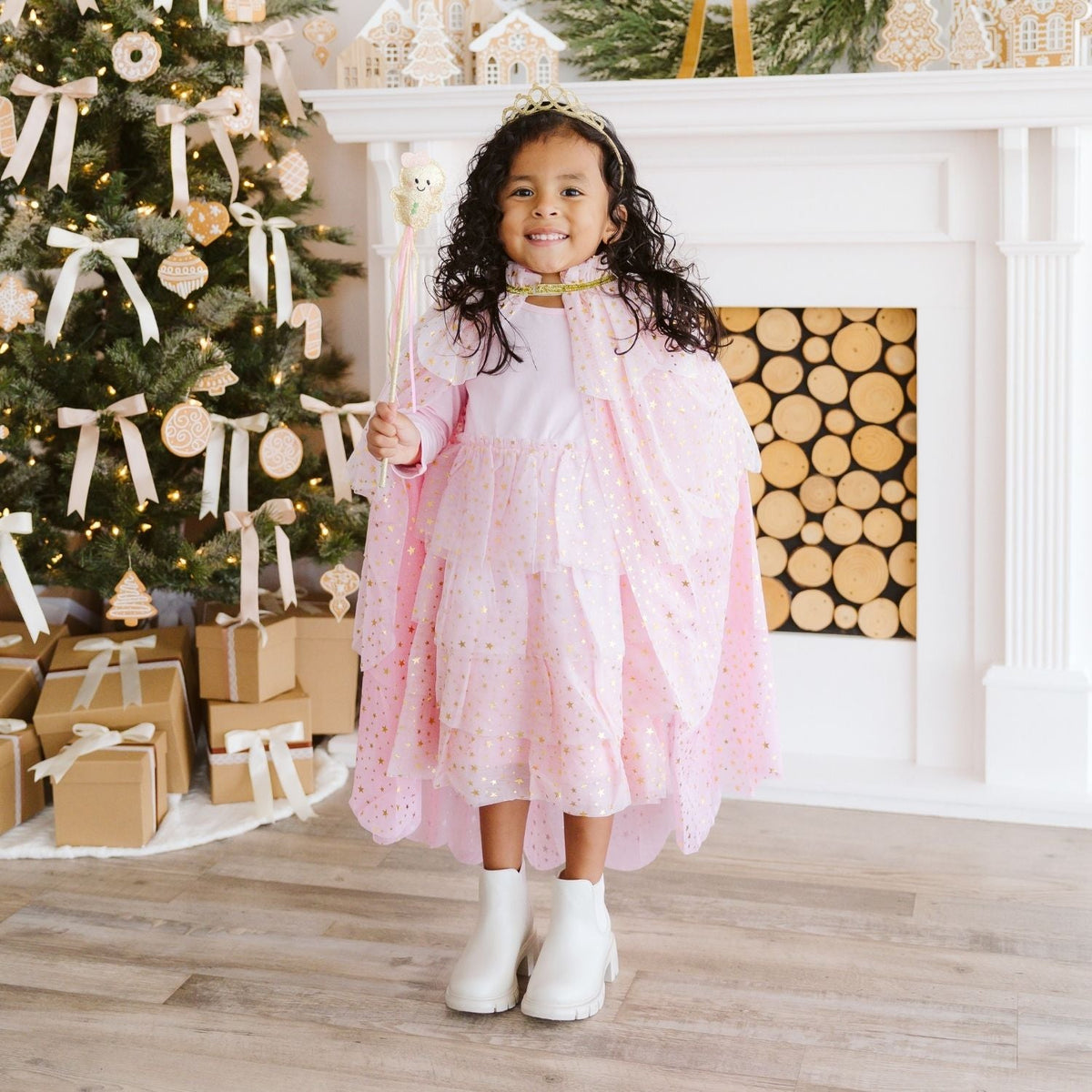Blush Star Tiered Cape