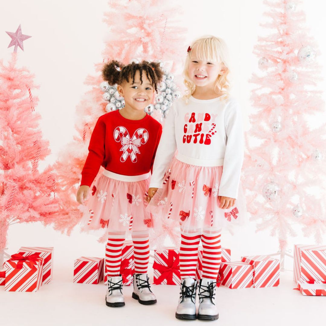 Candy Cane Cutie Sequin Christmas Tutu