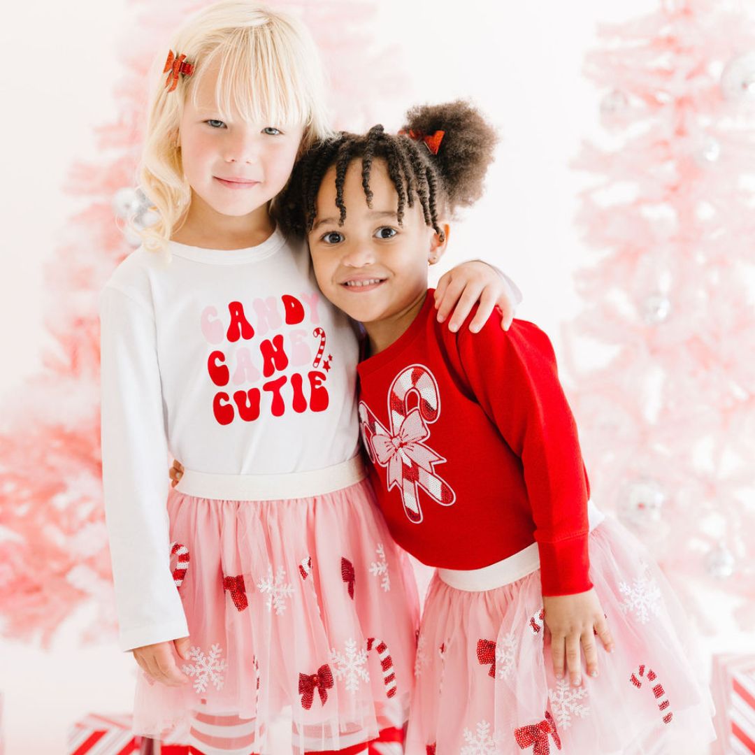 Candy Cane Cutie Sequin Christmas Tutu