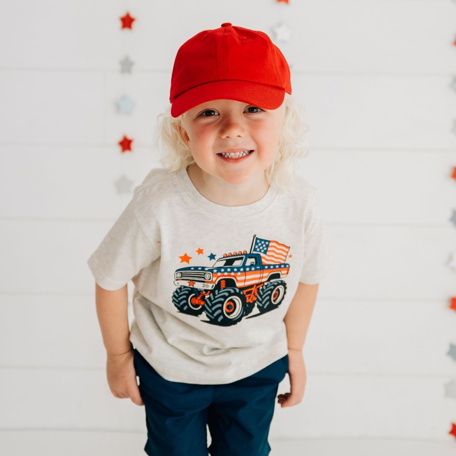 American Monster Truck Short Sleeve T-shirt