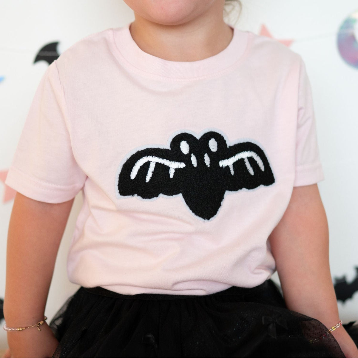 Bat Patch Halloween Short Sleeve T-shirt