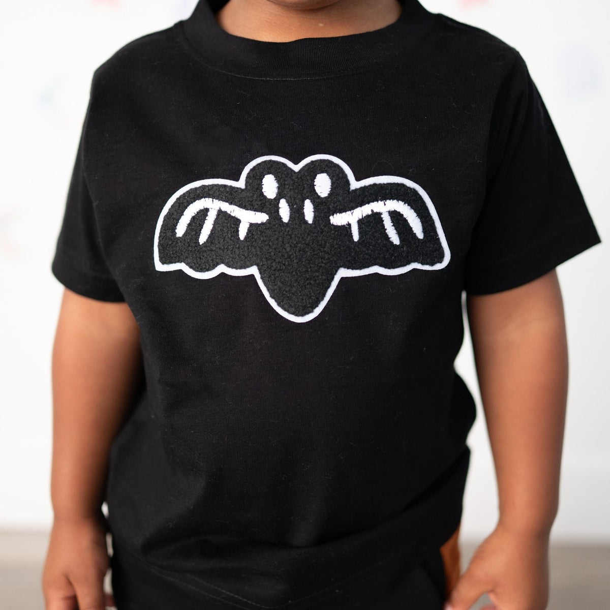 Bat Patch Halloween Short Sleeve T-shirt