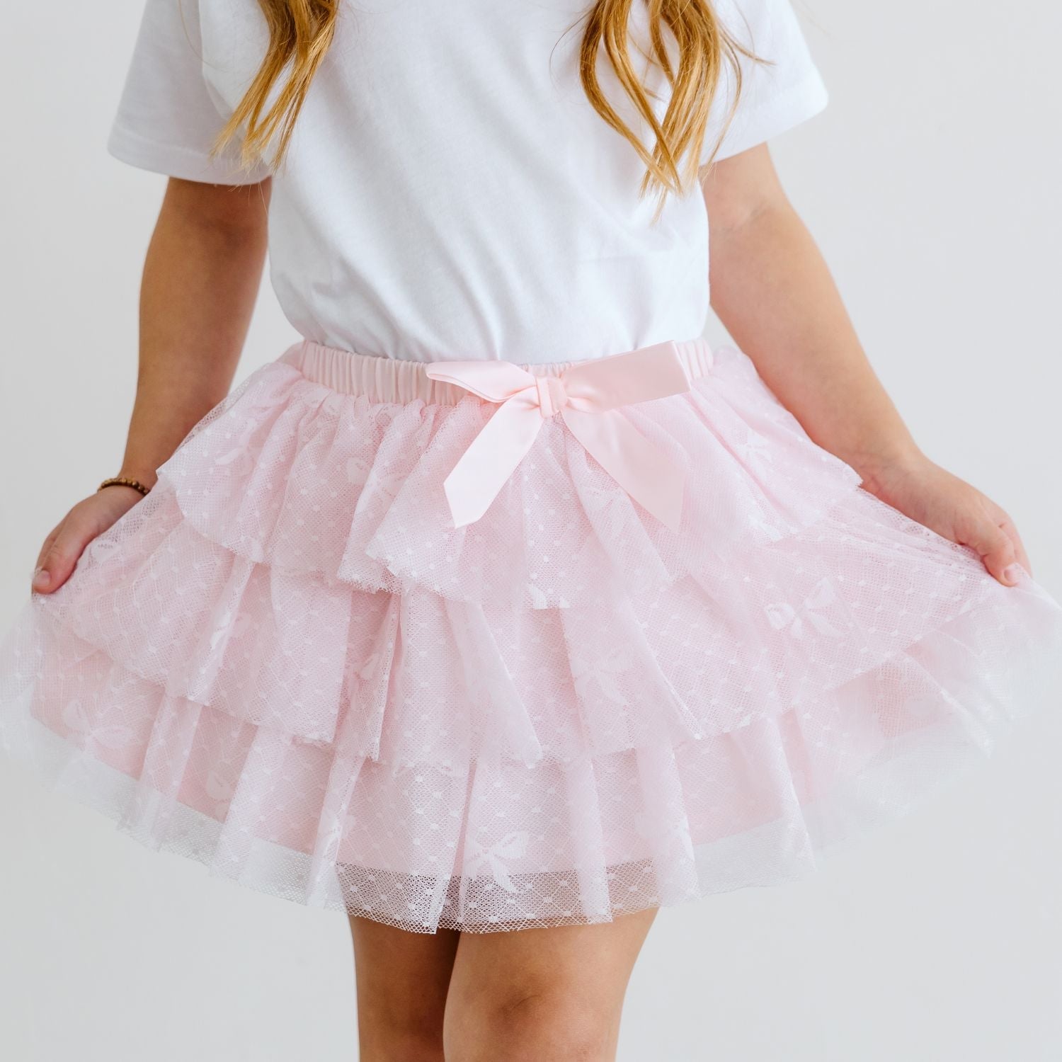 Bow Lace Tiered Tutu Skirt