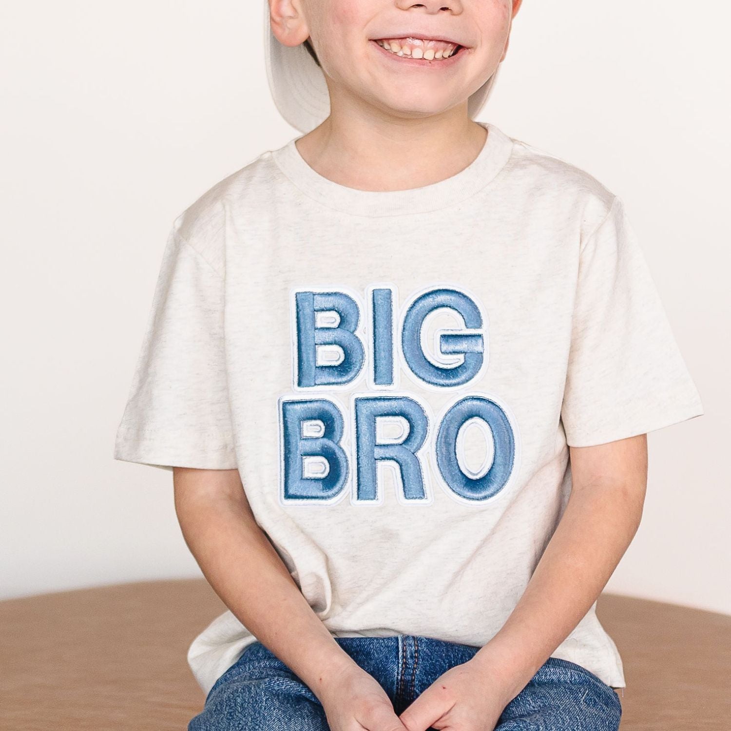 Big Bro Embroidered Patch Short Sleeve T-shirt
