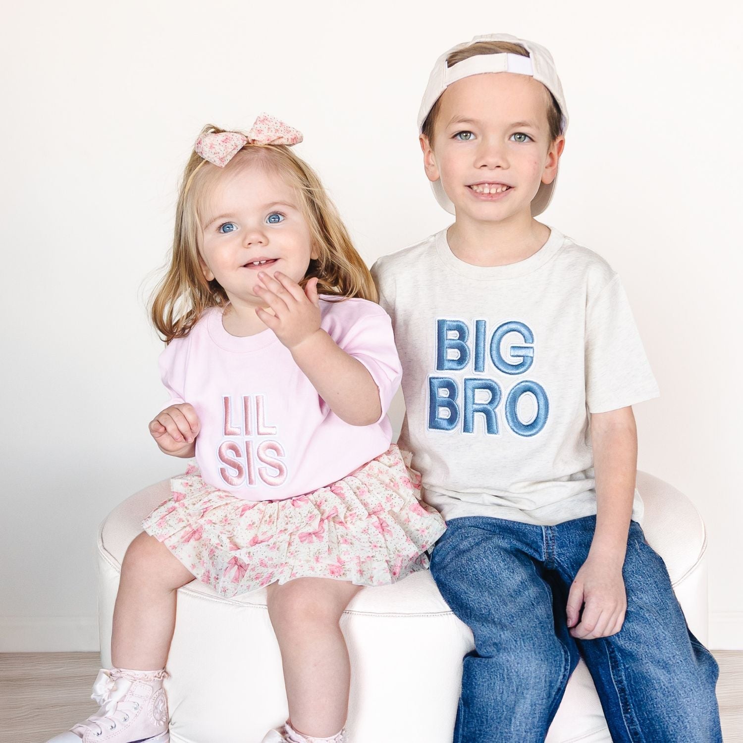 Big Bro Embroidered Patch Short Sleeve T-shirt