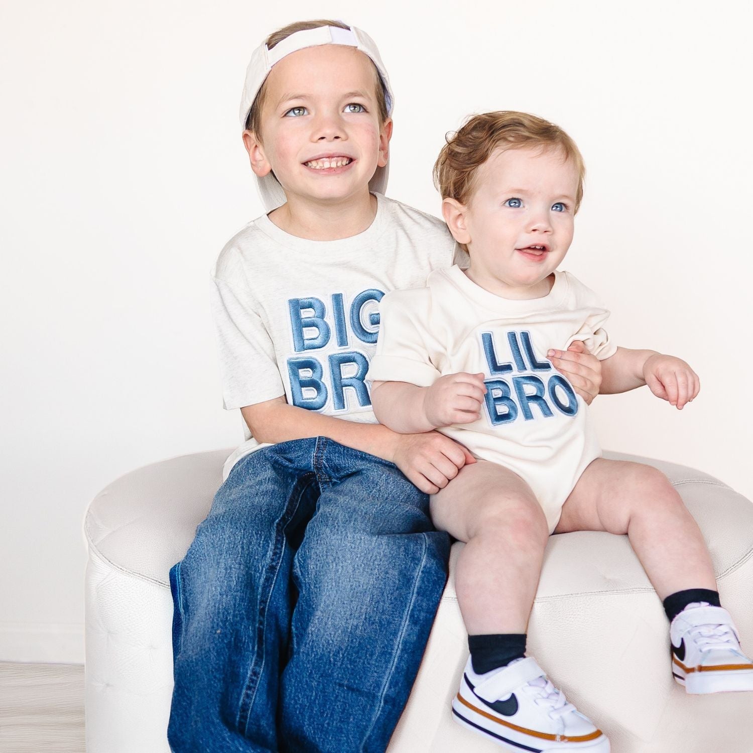 Big Bro Embroidered Patch Short Sleeve T-shirt