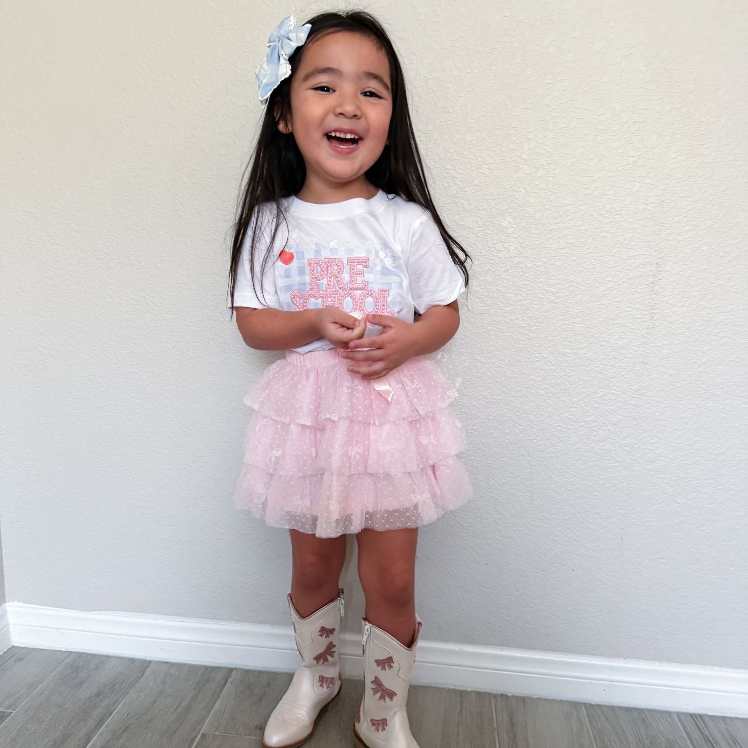 Bow Lace Tiered Tutu Skirt