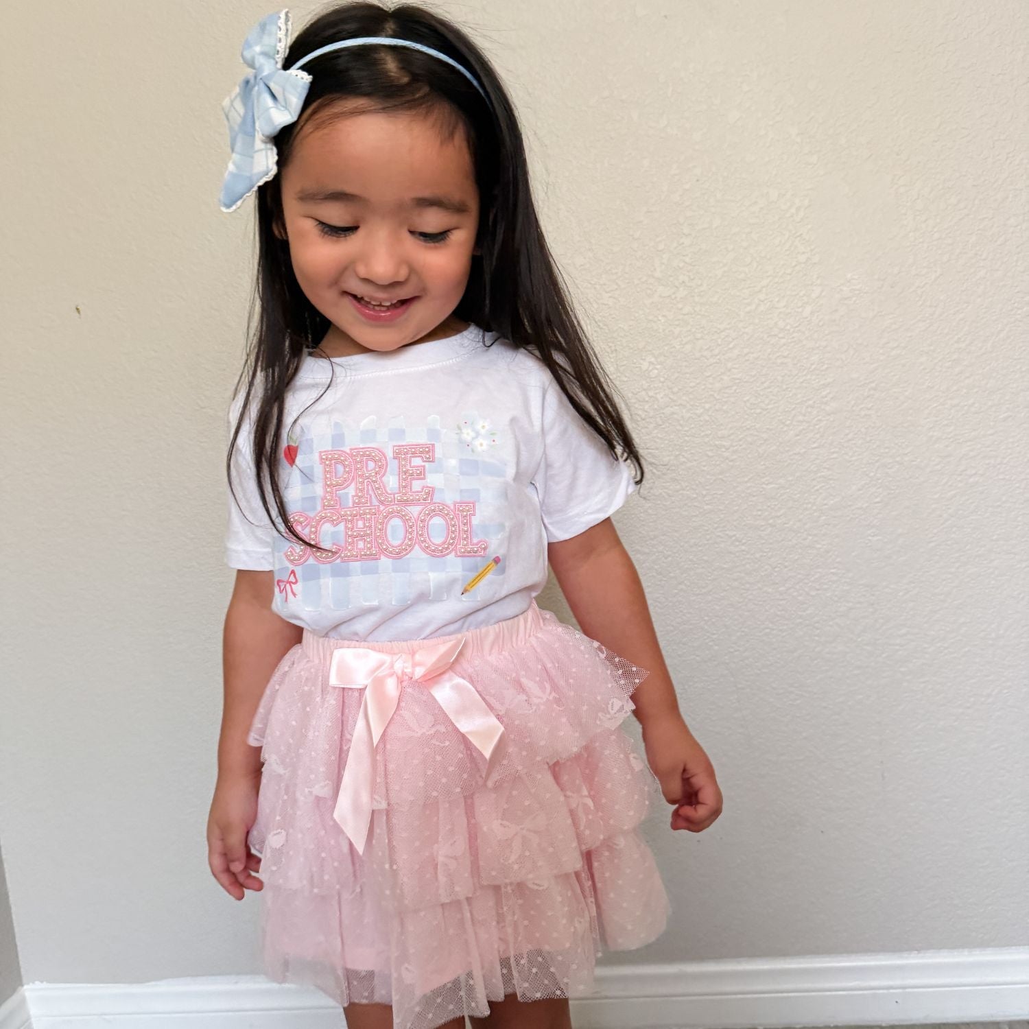 Bow Lace Tiered Tutu Skirt