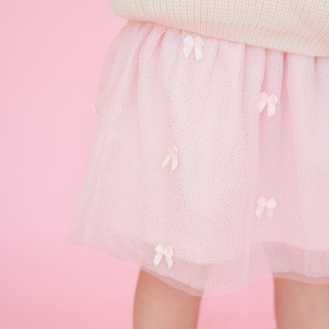 Blush Bows Tutu Skirt