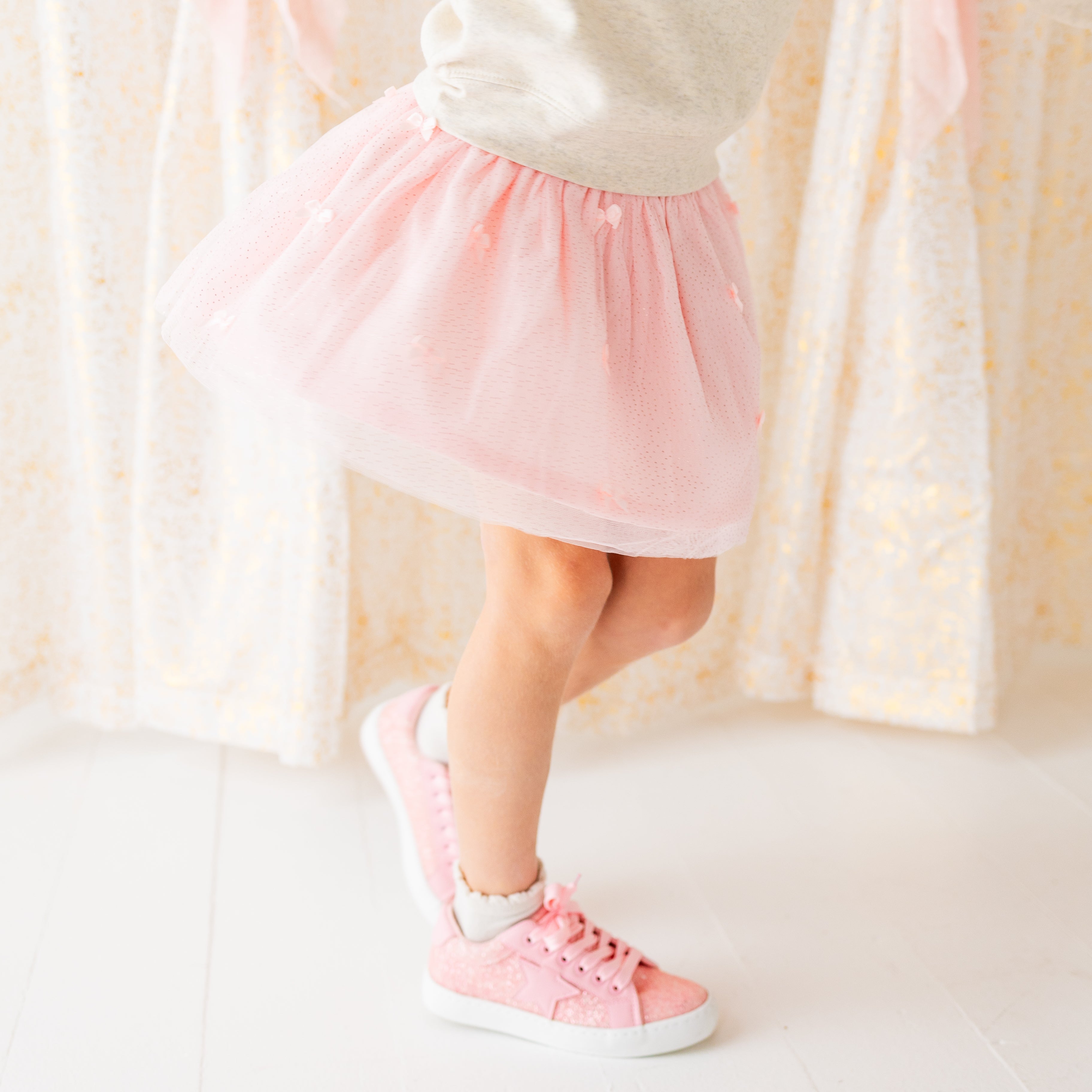 Blush Bows Tutu Skirt