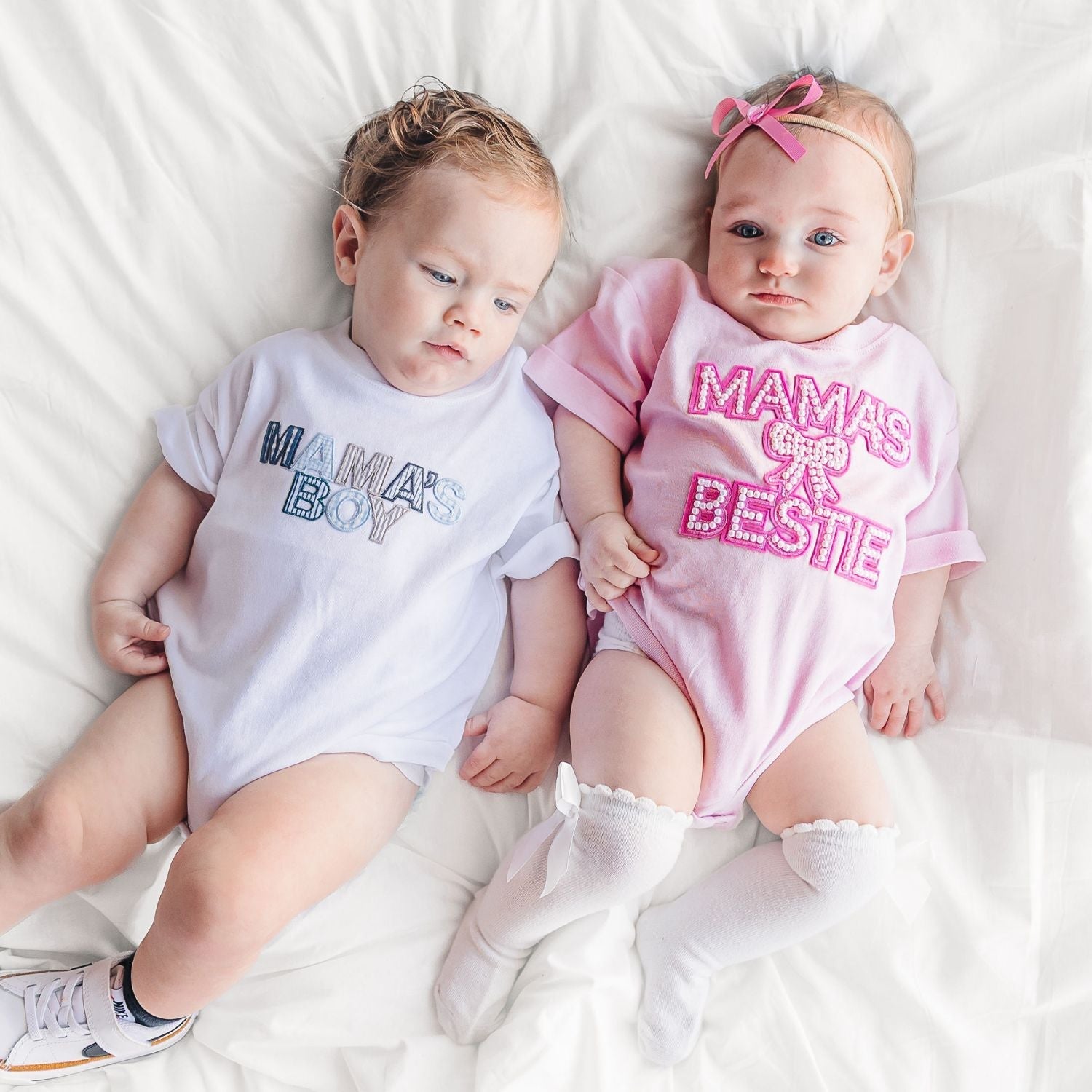 Mama's Boy Patchwork Short Sleeve Romper