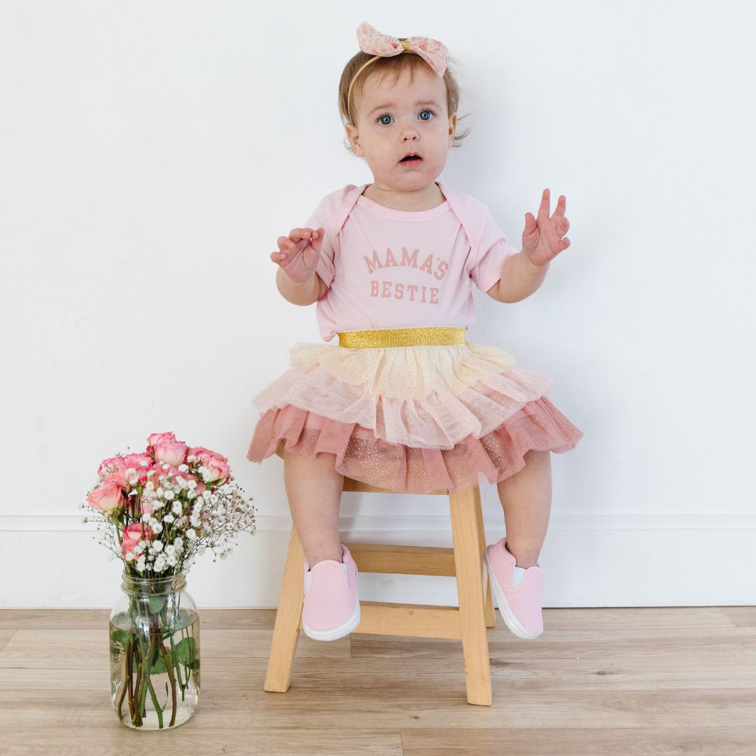 Ditsy Floral Tulle Bow Baby Headband