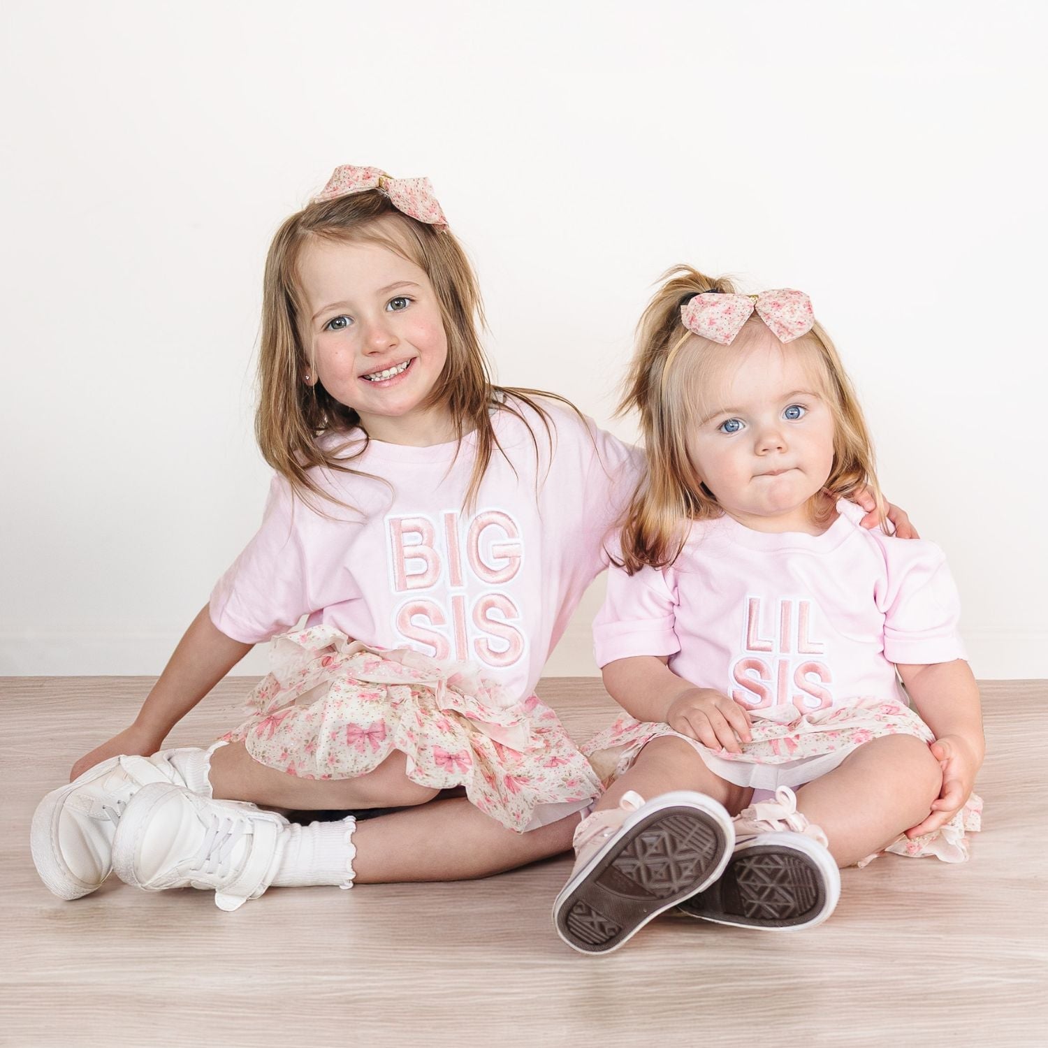 Big Sis Embroidered Patch Short Sleeve T-shirt