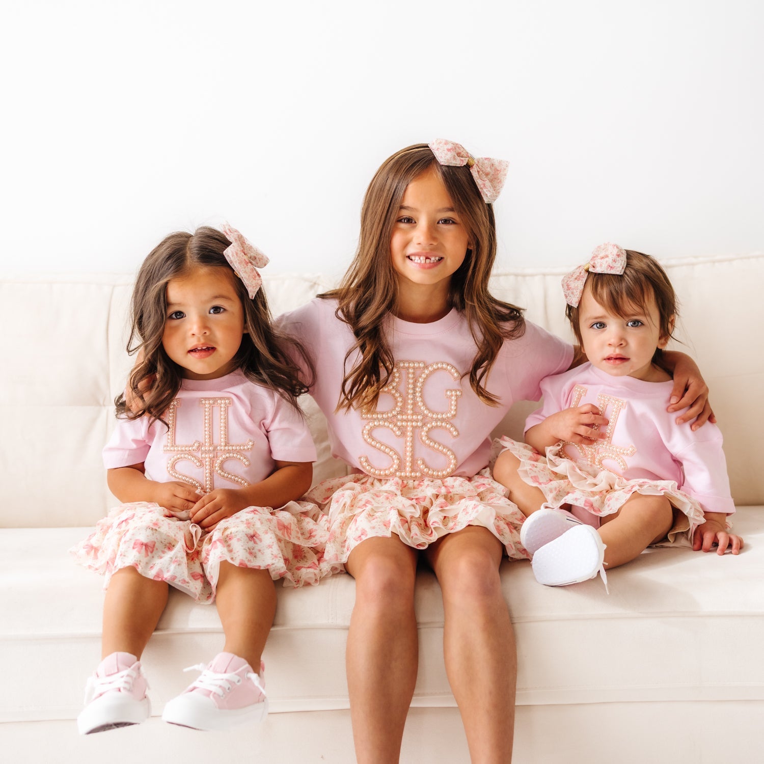 Lil Sis Pearl Patch Short Sleeve Romper