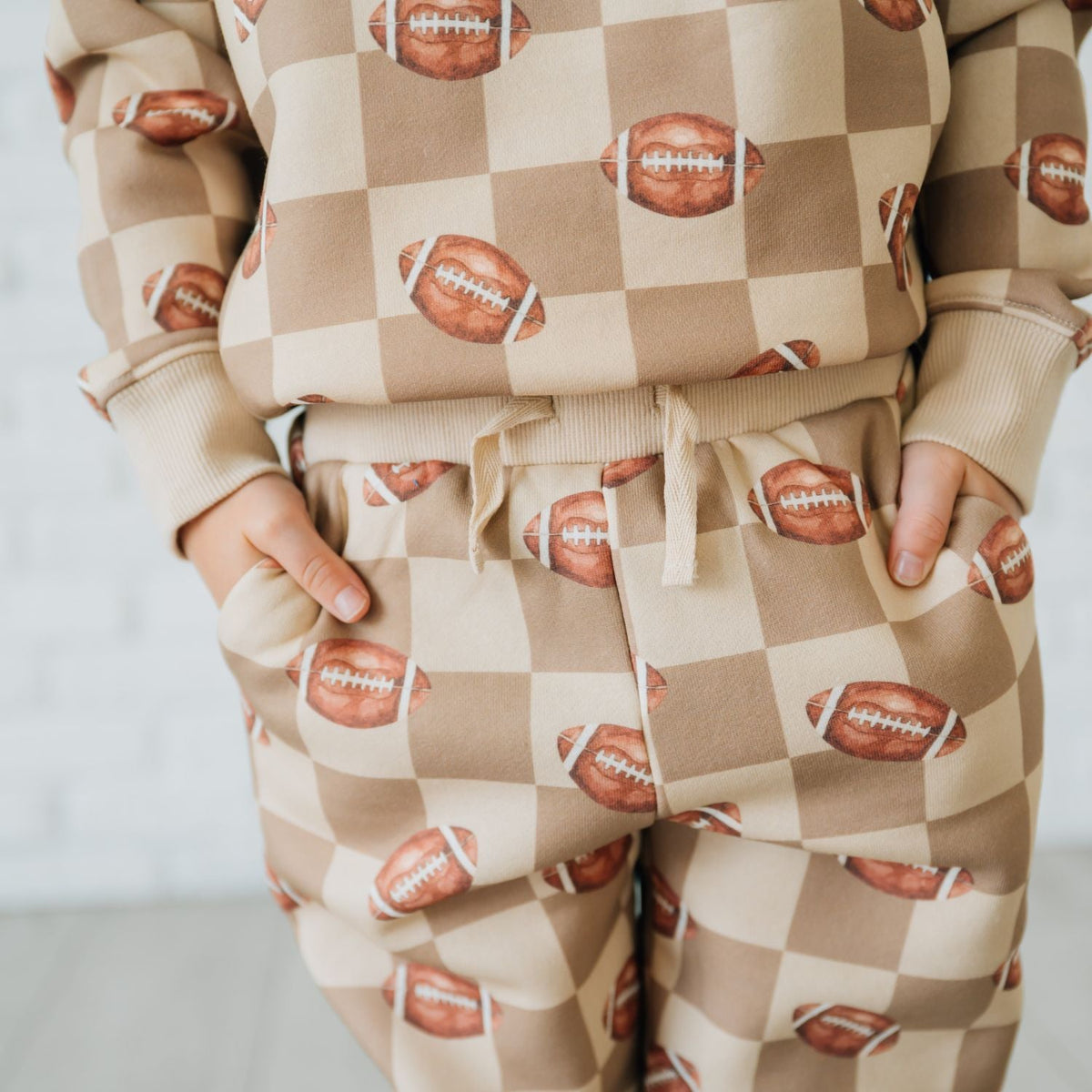 Football Checkered Sweatshirt