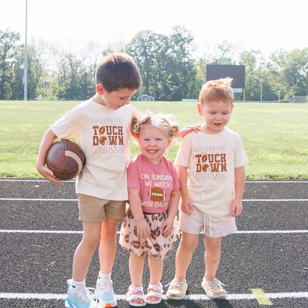 Football Sundays With Daddy Short Sleeve T-shirt