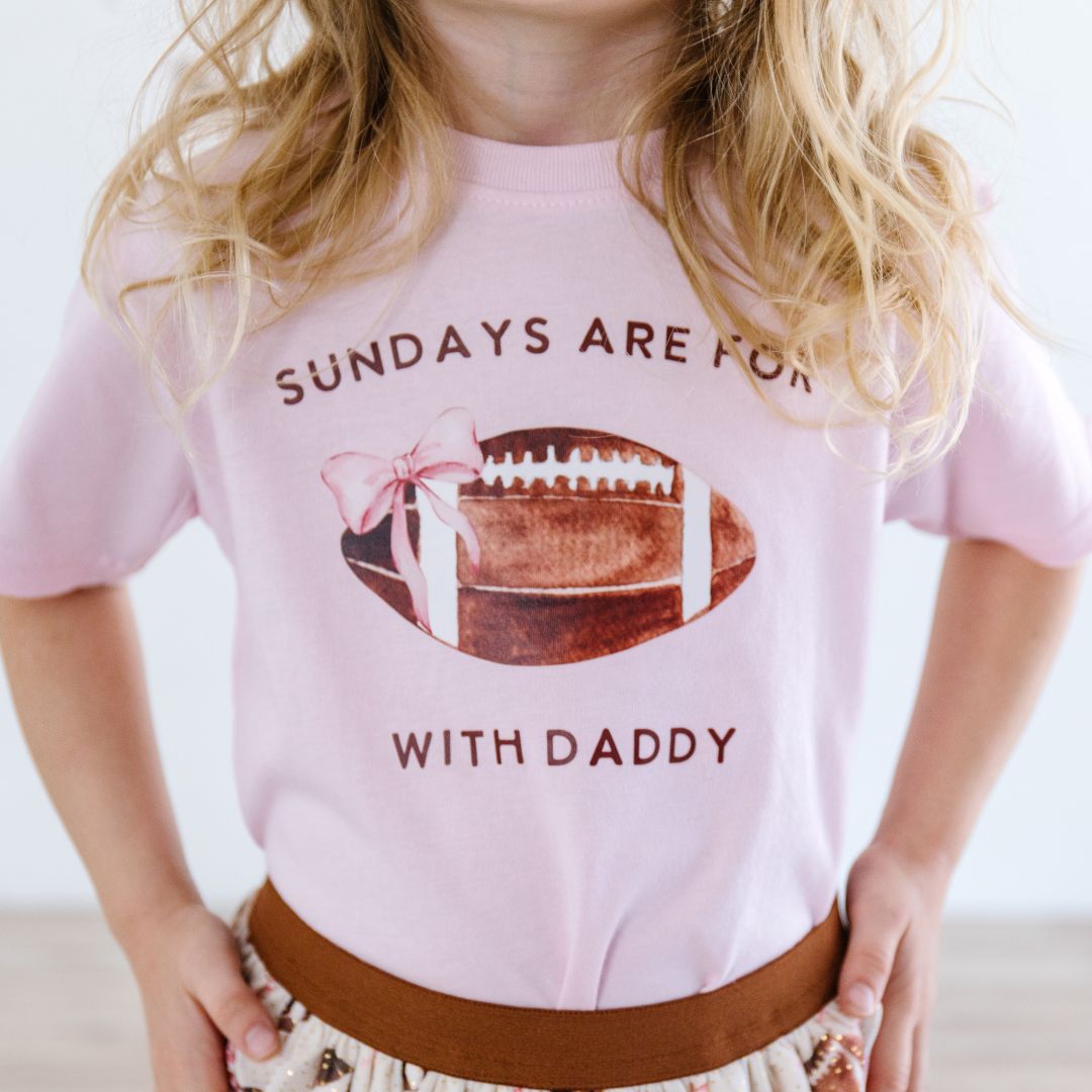 Football With Daddy Short Sleeve T-shirt