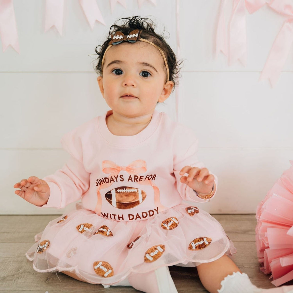 Sundays Are For Football Long Sleeve Romper