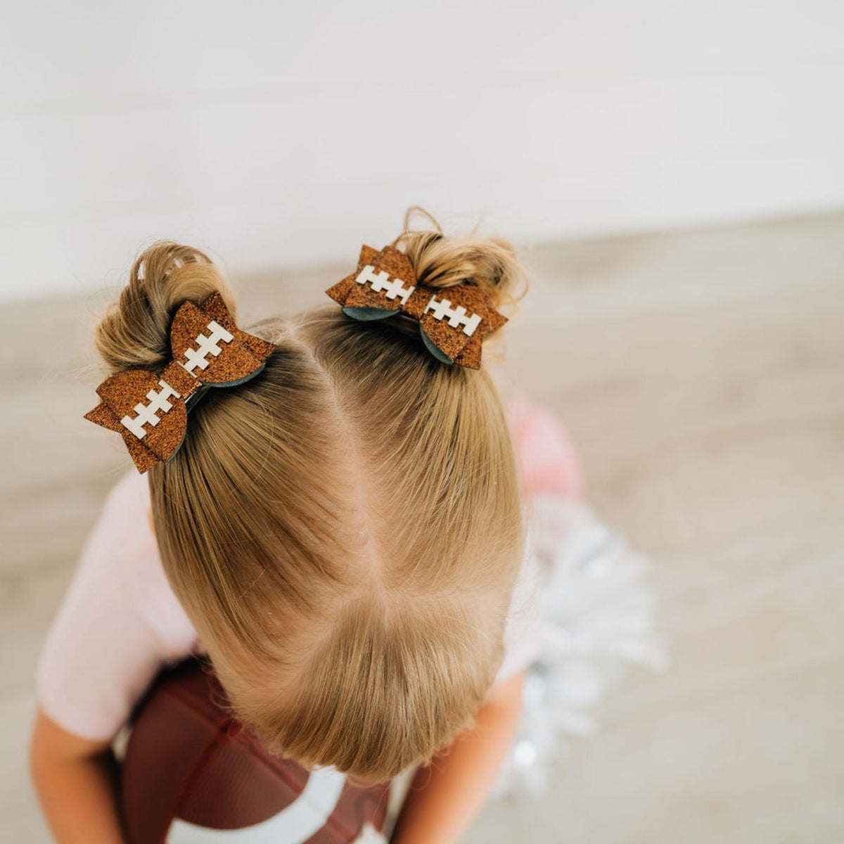 Game Day Glitter Bow Clip Set