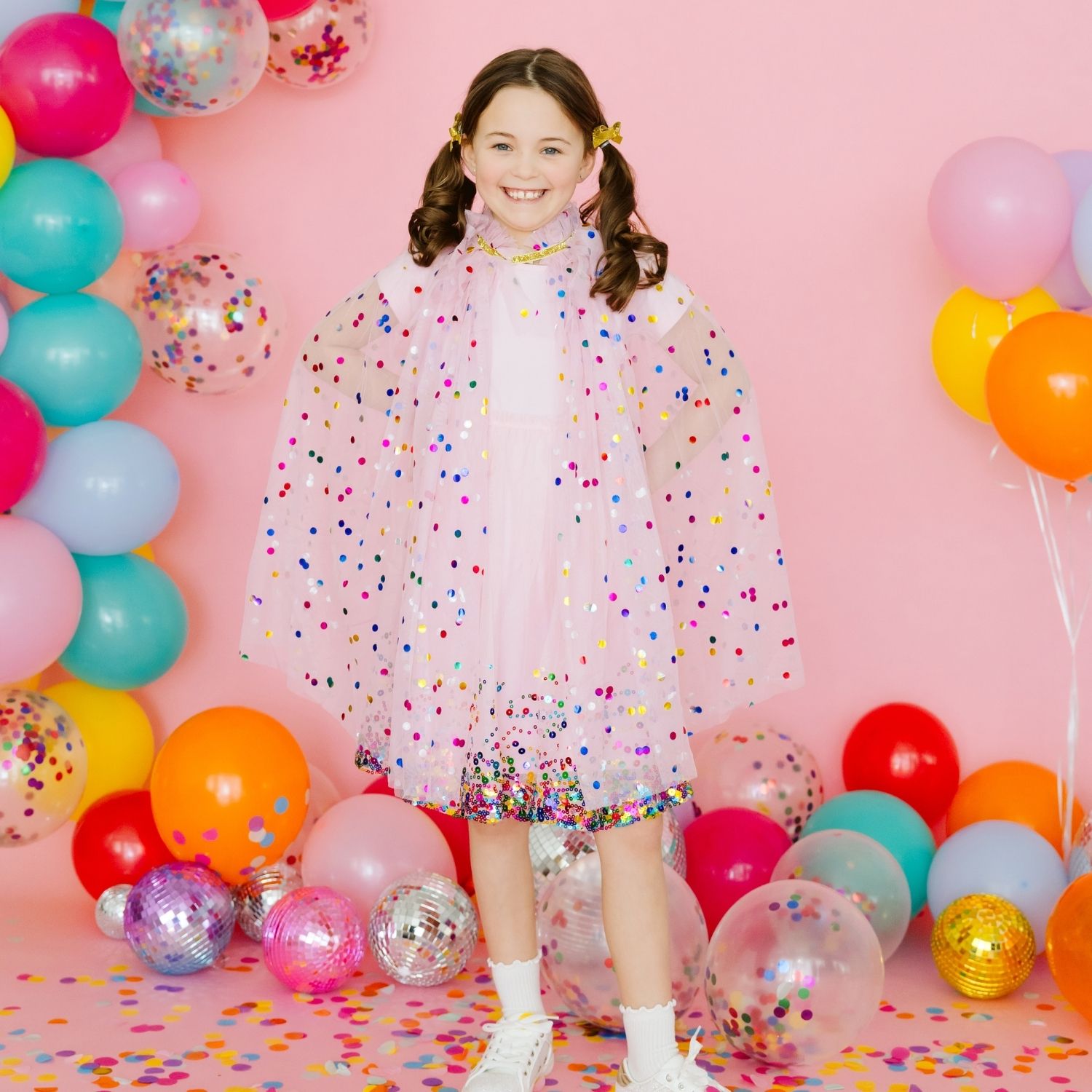 Pink Confetti Cape