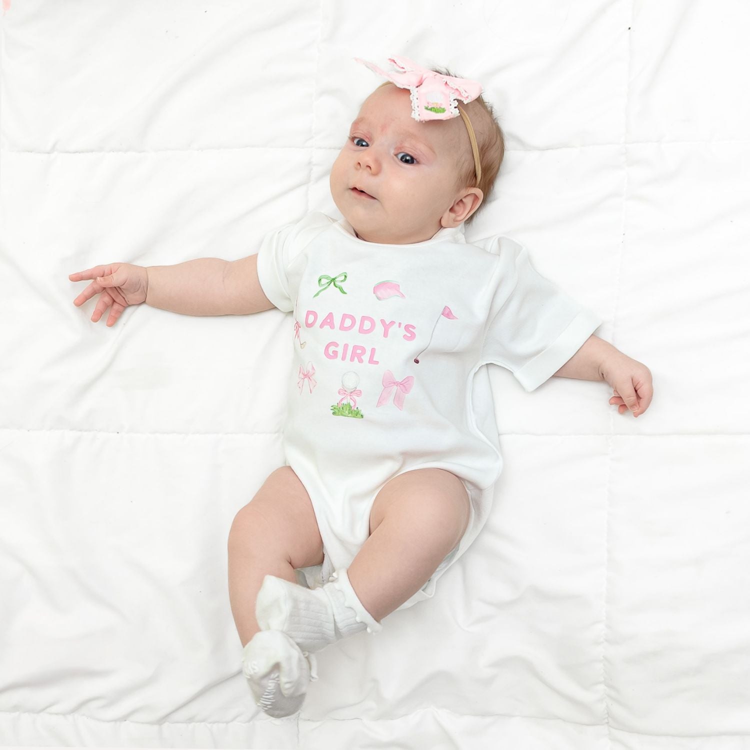Daddy's Girl Golf Icon Short Sleeve Romper